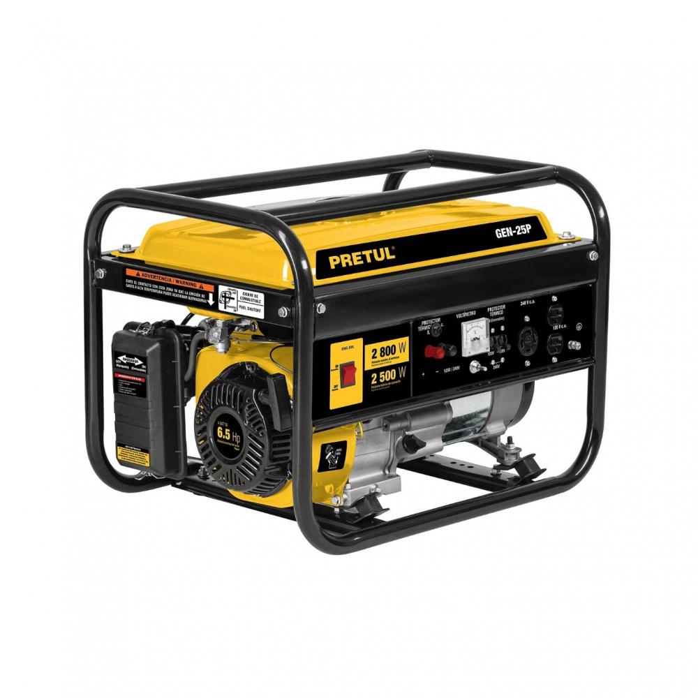 Generador eléctrico de gasolina -planta eléctrica- de 2800 W Pretul GEN-25P