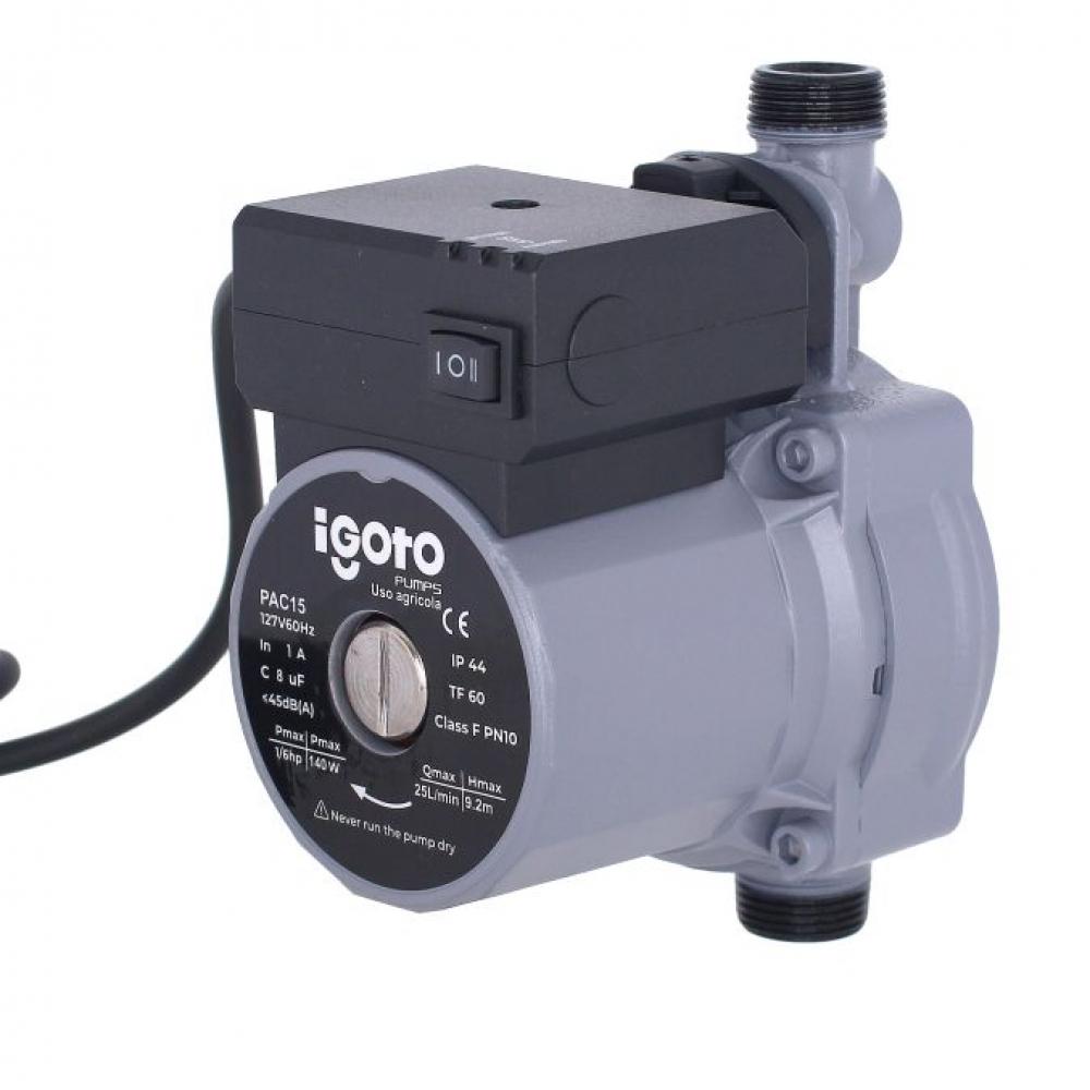 Bomba presurizadora de agua 1/6 Hp Igoto PAC15