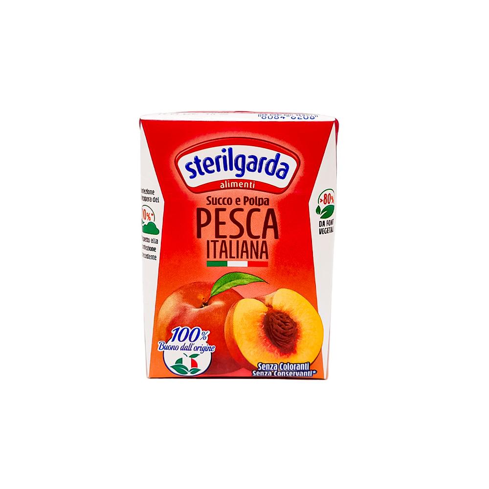 Jugo y pulpa de melocotón italiano Sterilgarda (200 ml)