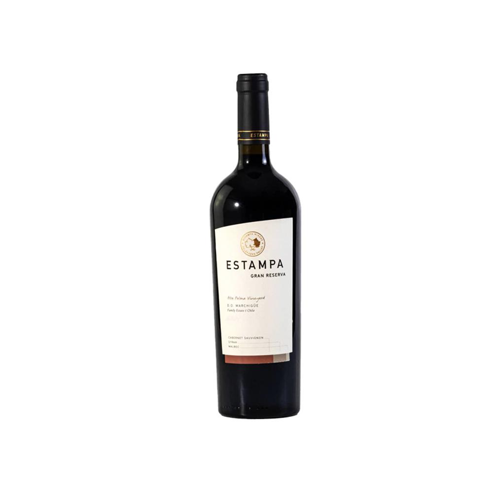 Vino tinto Cabernet Sauvignon - Malbec - Syrah Estampa Gran Reserva (750 ml)