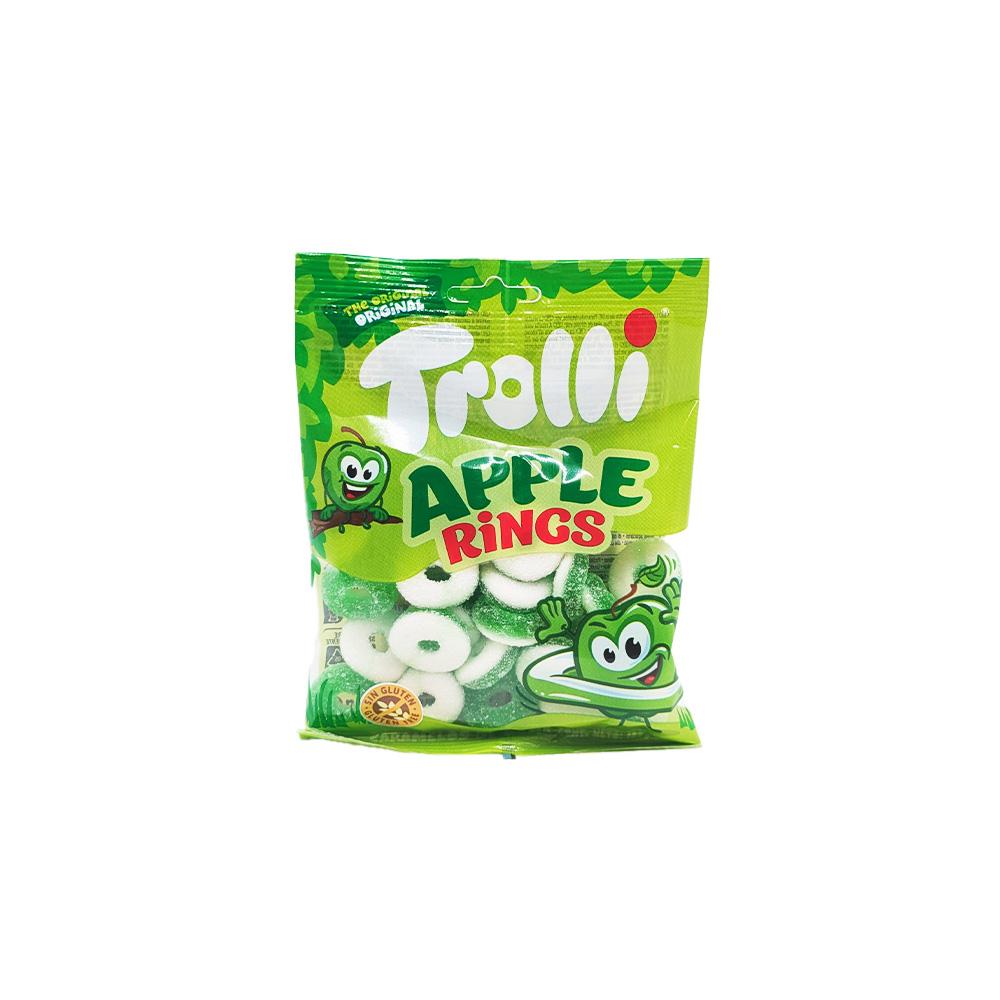 Caramelos de Goma Apple Rings Trolli (100 gr)