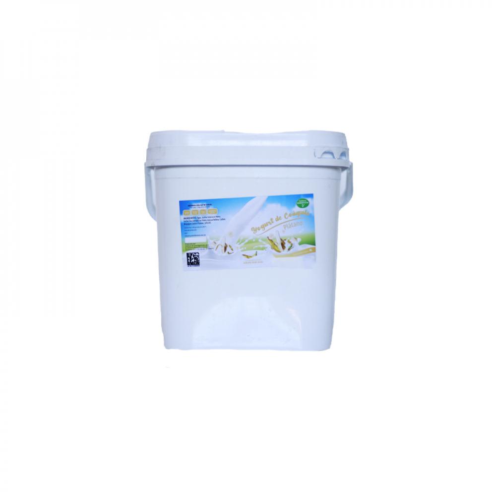 Yogurt probiótico de coágulo sabor plátano (4 L)