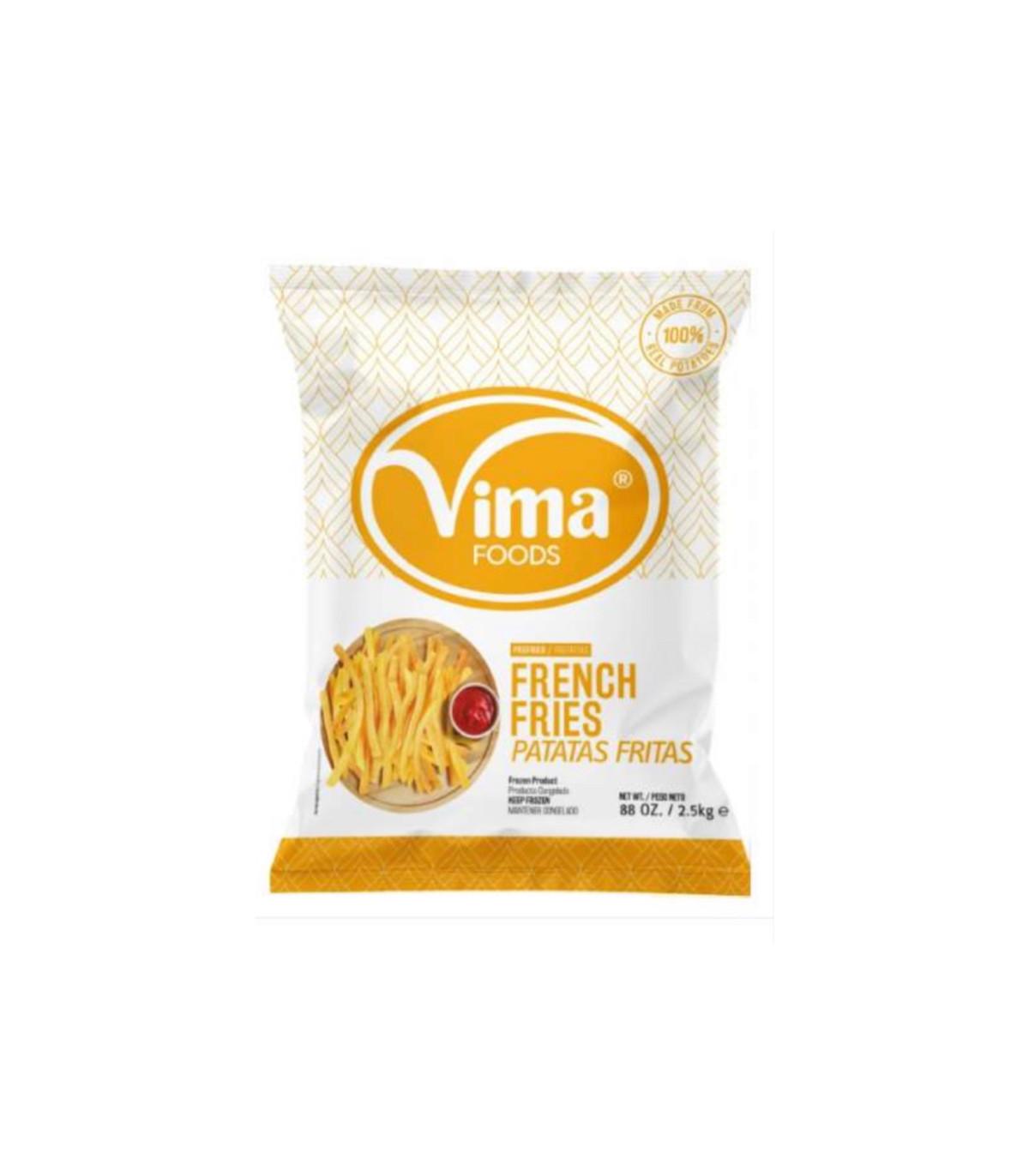Papas prefritas Vima Foods (2.5 kg / 5.5 lb)