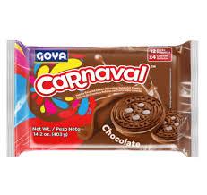 Galletas rellenas con crema sabor a chocolate Carnaval Goya (403 g / 14.2 oz)