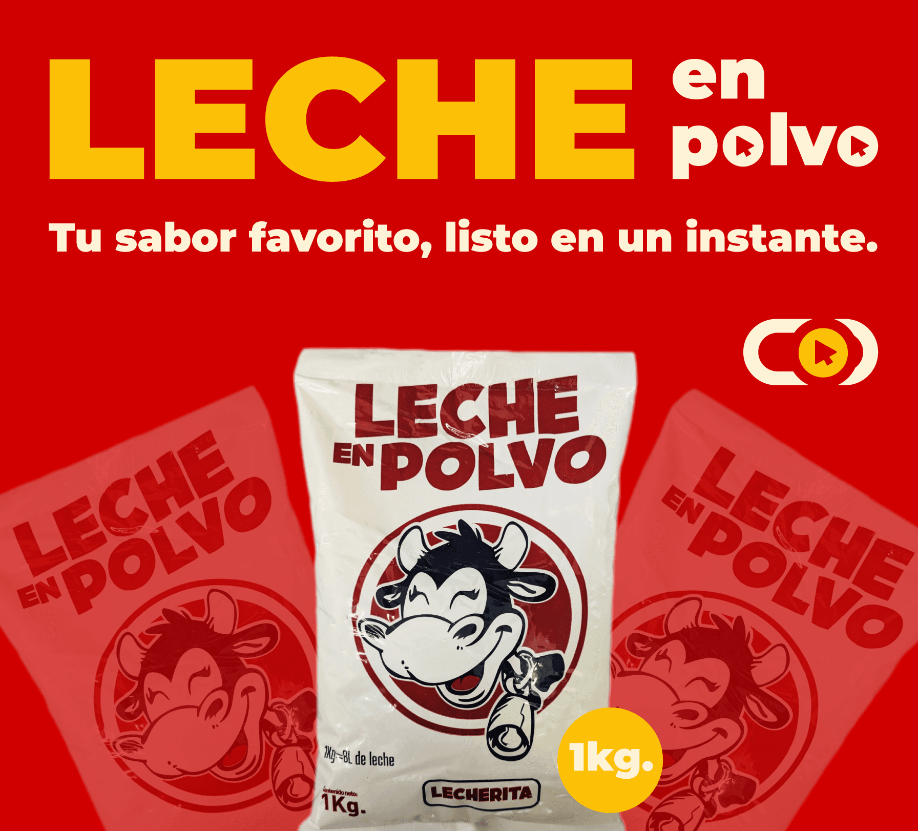 Leche en polvo La Lecherita: Tu sabor favorito, listo en un instante