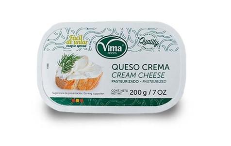 Queso crema pasteurizado Vima Foods (200 g / 7 oz)