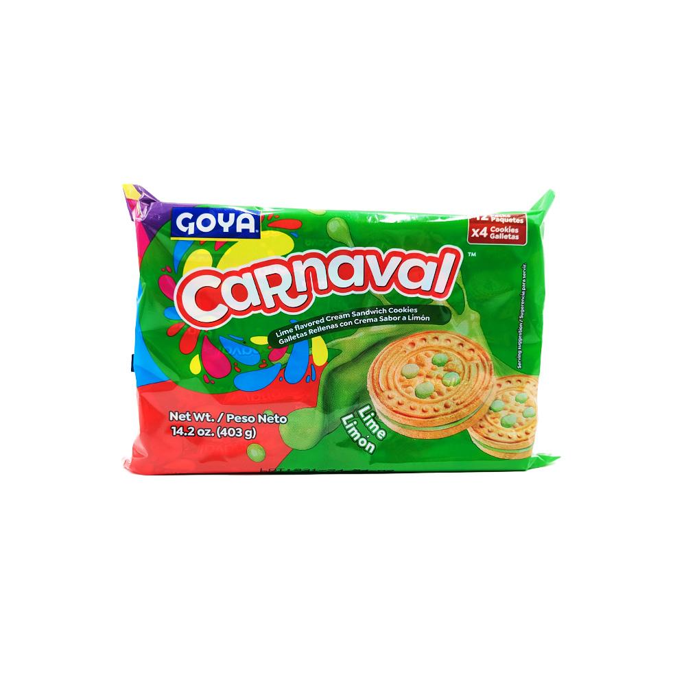 Galletas rellenas con crema sabor a limón Carnaval Goya (403 g / 14.2 oz)