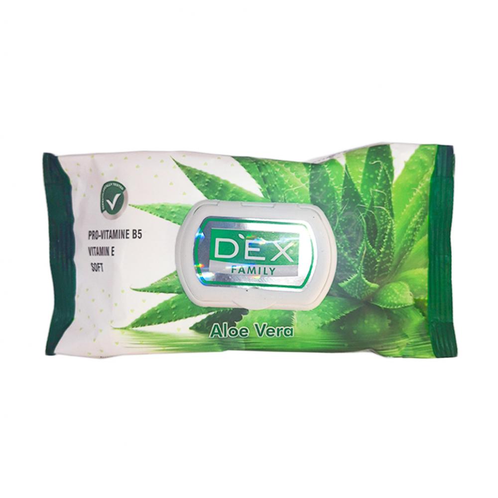 Toallitas húmedas de aloe vera Dex (72 U)