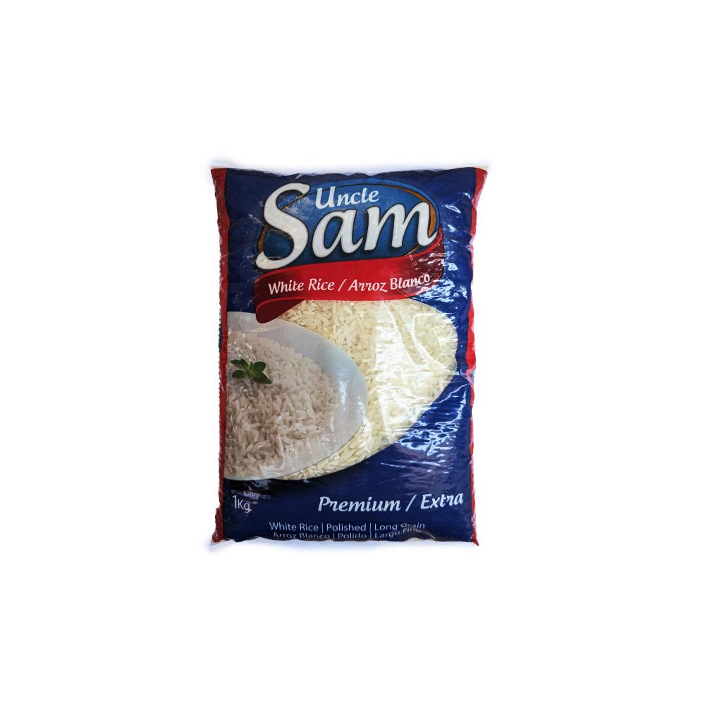 Arroz blanco grano largo Uncle Sam (1 kg / 2.2 lb)