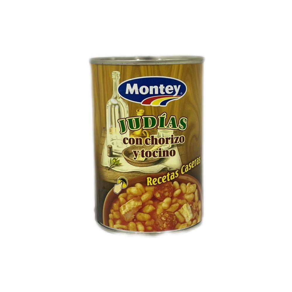 Judías con chorizo y tocino Montey (420 g / 14.82 oz)