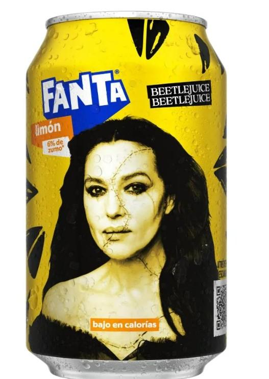 Refresco Gaseado Fanta Limón Beetlejuice 330 ml
