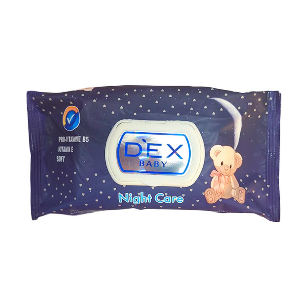 Toallitas húmedas de cuidado nocturno para bebé Dex (72 U)