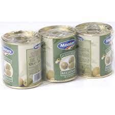 Aceitunas verdes rellenas de anchoas Montey