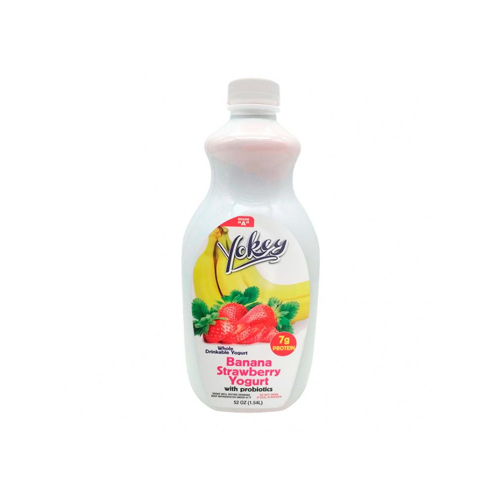 Yogurt de plátano y fresa con probióticos Yokey (1.54 L)