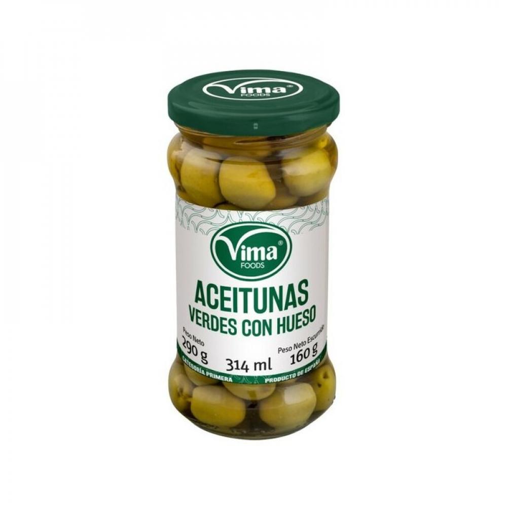 Aceitunas verdes con hueso Vima Foods (290 g / 314 ml)